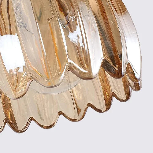 Marlee Petite Glass Flower Pendant Light | Elegant Floral Glass Chandelier