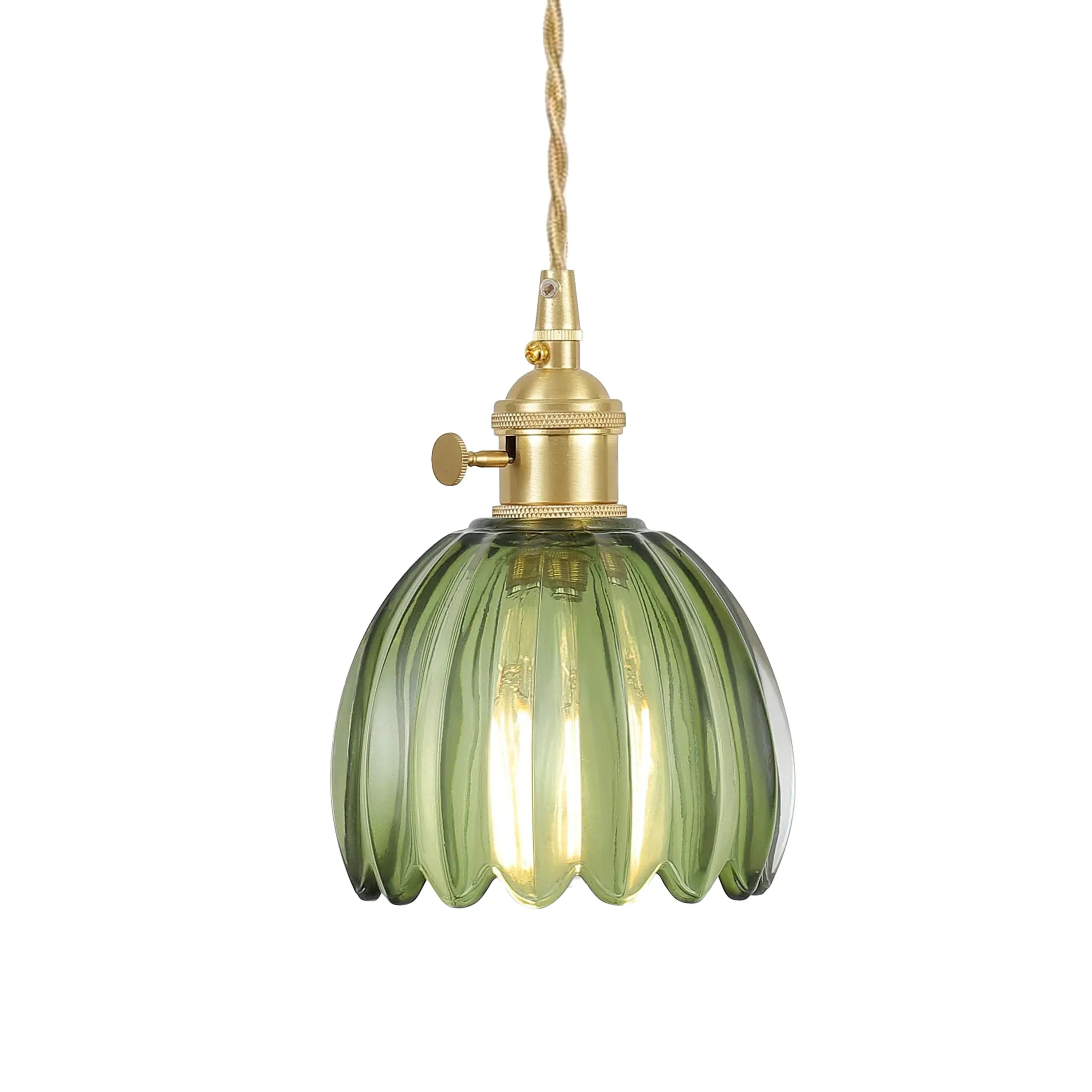 Marlee Petite Glass Flower Pendant Light | Elegant Floral Glass Chandelier