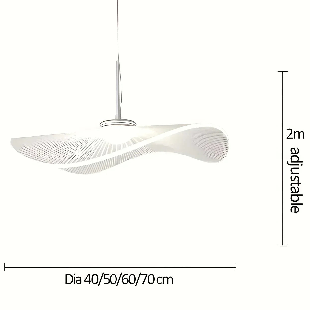 Anwen Nordic Lotus Leaf LED Pendant Light - Modern Acrylic Chandelier
