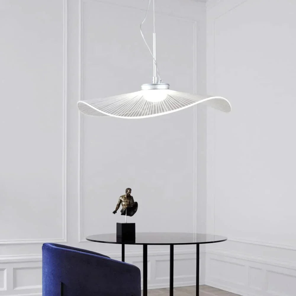 Anwen Nordic Lotus Leaf LED Pendant Light - Modern Acrylic Chandelier