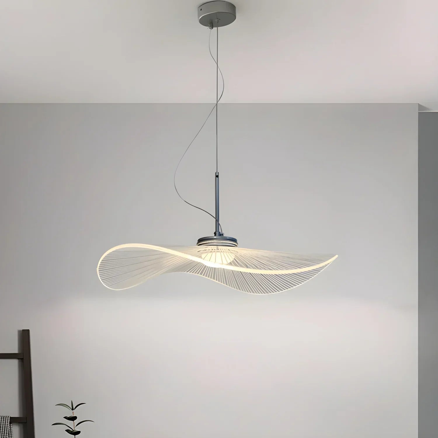 Anwen Nordic Lotus Leaf LED Pendant Light - Modern Acrylic Chandelier