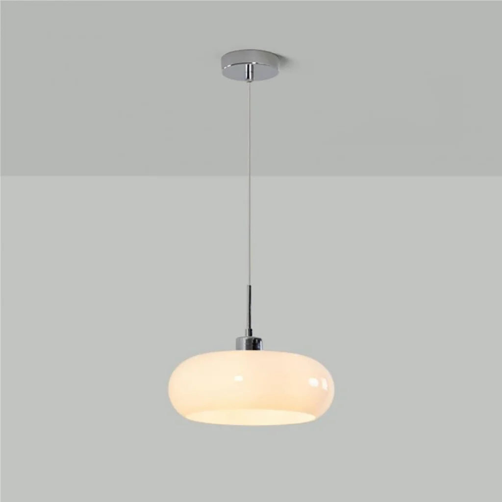 Kieran Bauhaus Glass Pendant Light | Modern Mid-Century Hanging Lamp