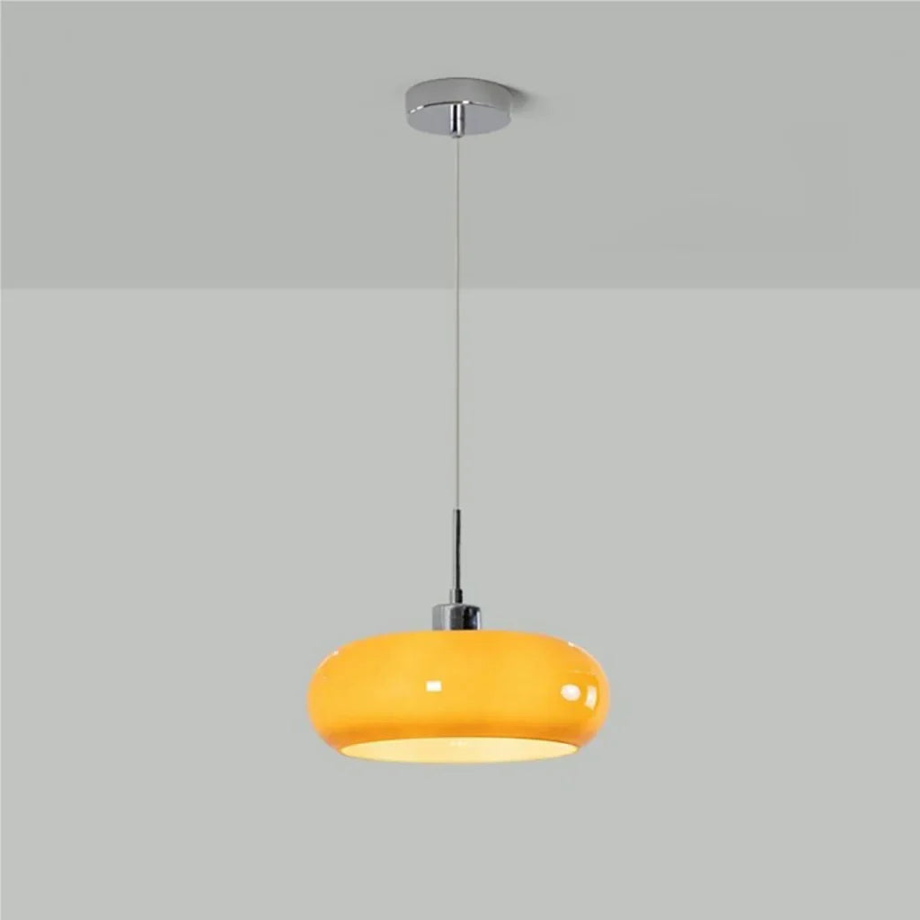 Kieran Bauhaus Glass Pendant Light | Modern Mid-Century Hanging Lamp