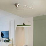 Orion Adjustable Swing Arm Acrylic Disc Pendant Light | Modern Minimalist