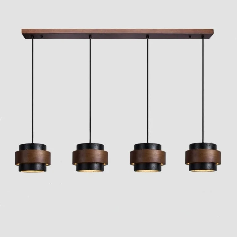 Orvina Travertine Pendant Light - Japandi Wabi-Sabi Stone Kitchen Island Lamp