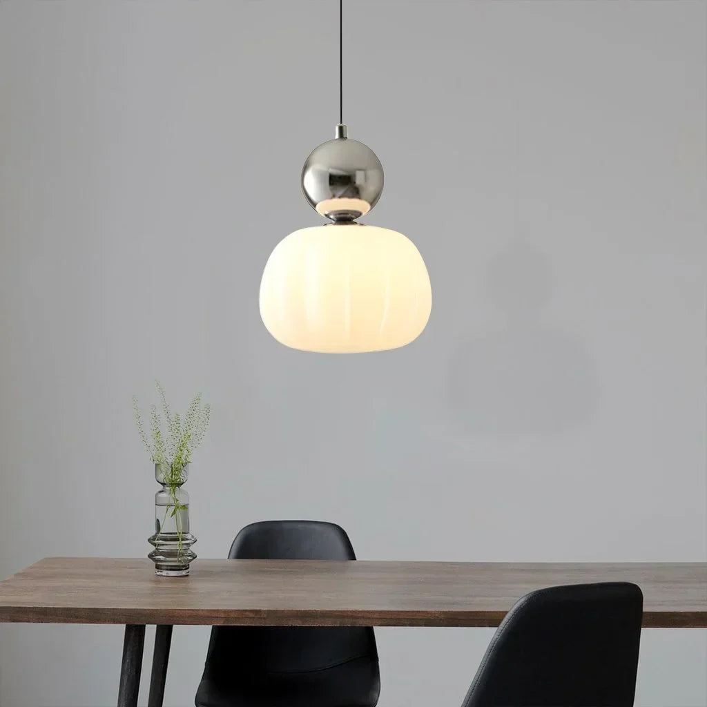 Scout Cream Art Deco Pendant Light - Elegant Vintage Hanging Lamp | Ailampplus