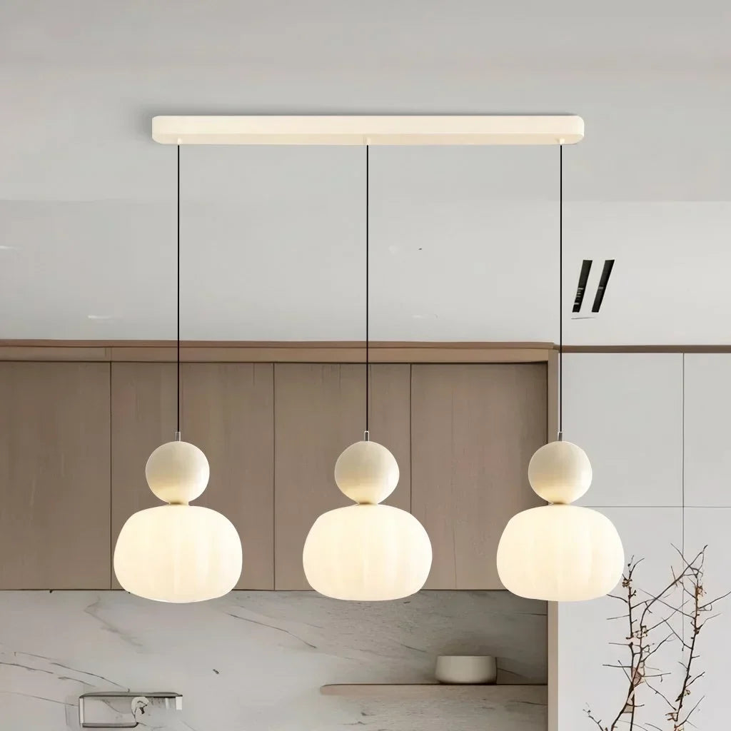 Scout Cream Art Deco Pendant Light - Elegant Vintage Hanging Lamp | Ailampplus