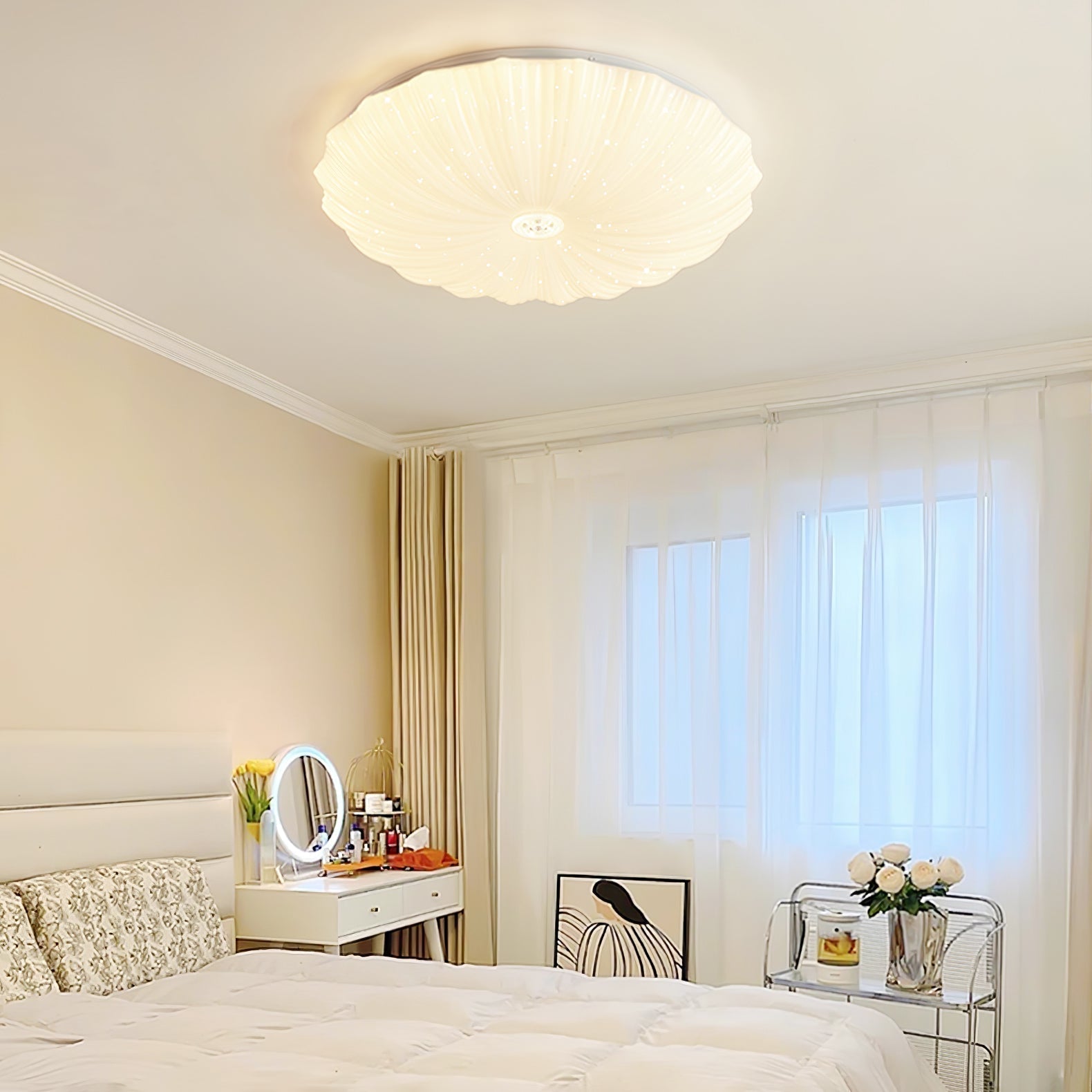 Shell Acrylic Round Ceiling Lamp