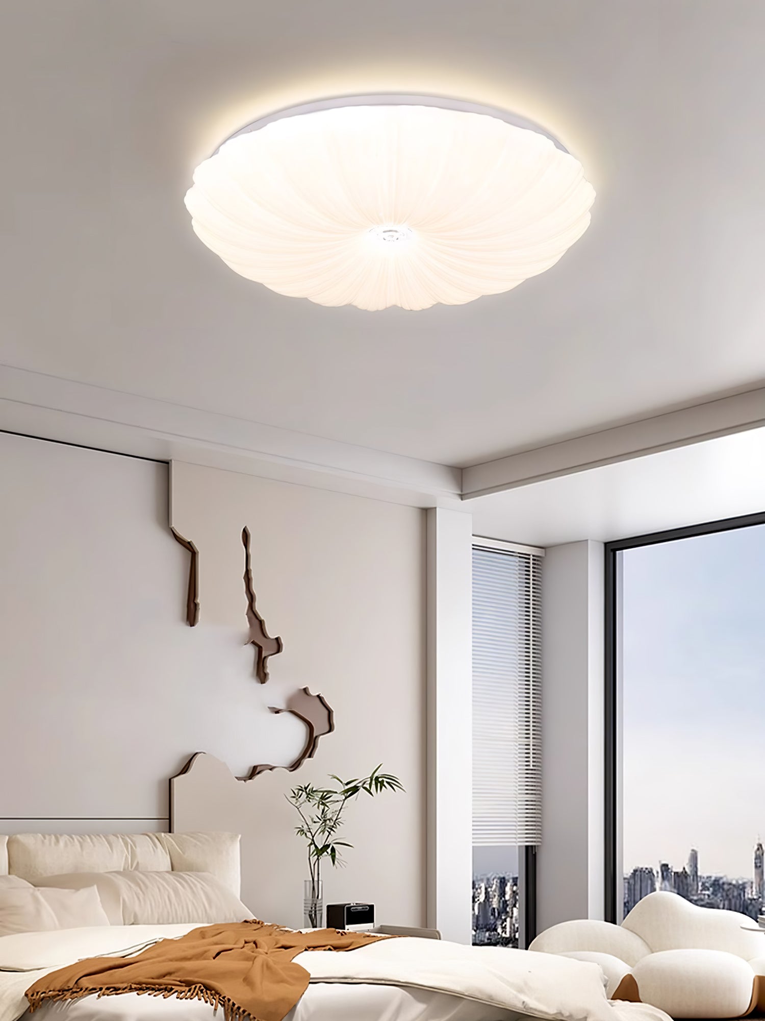 Shell Acrylic Round Ceiling Lamp