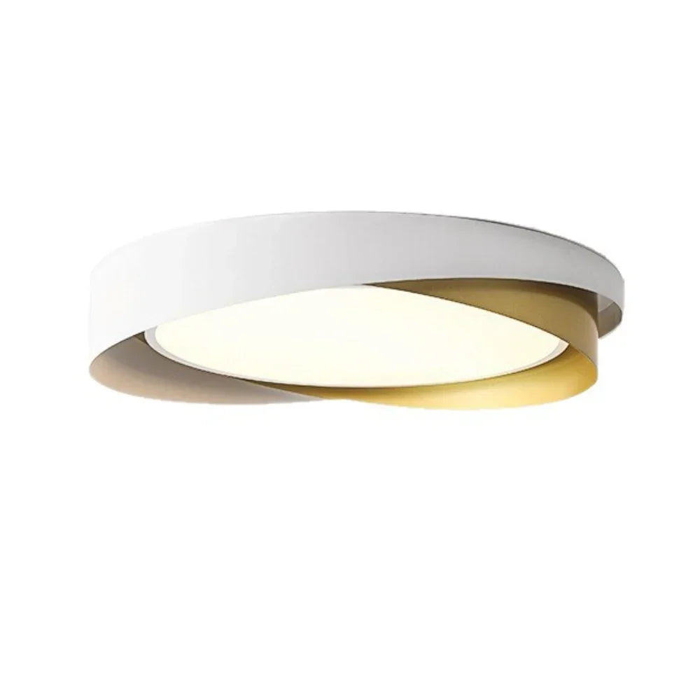 Solvane Minimalist Double Ring LED Ceiling Light | Modern Flush Mount Lamp