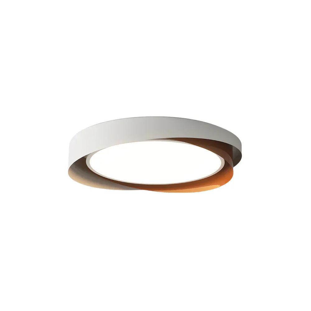 Solvane Minimalist Double Ring LED Ceiling Light | Modern Flush Mount Lamp