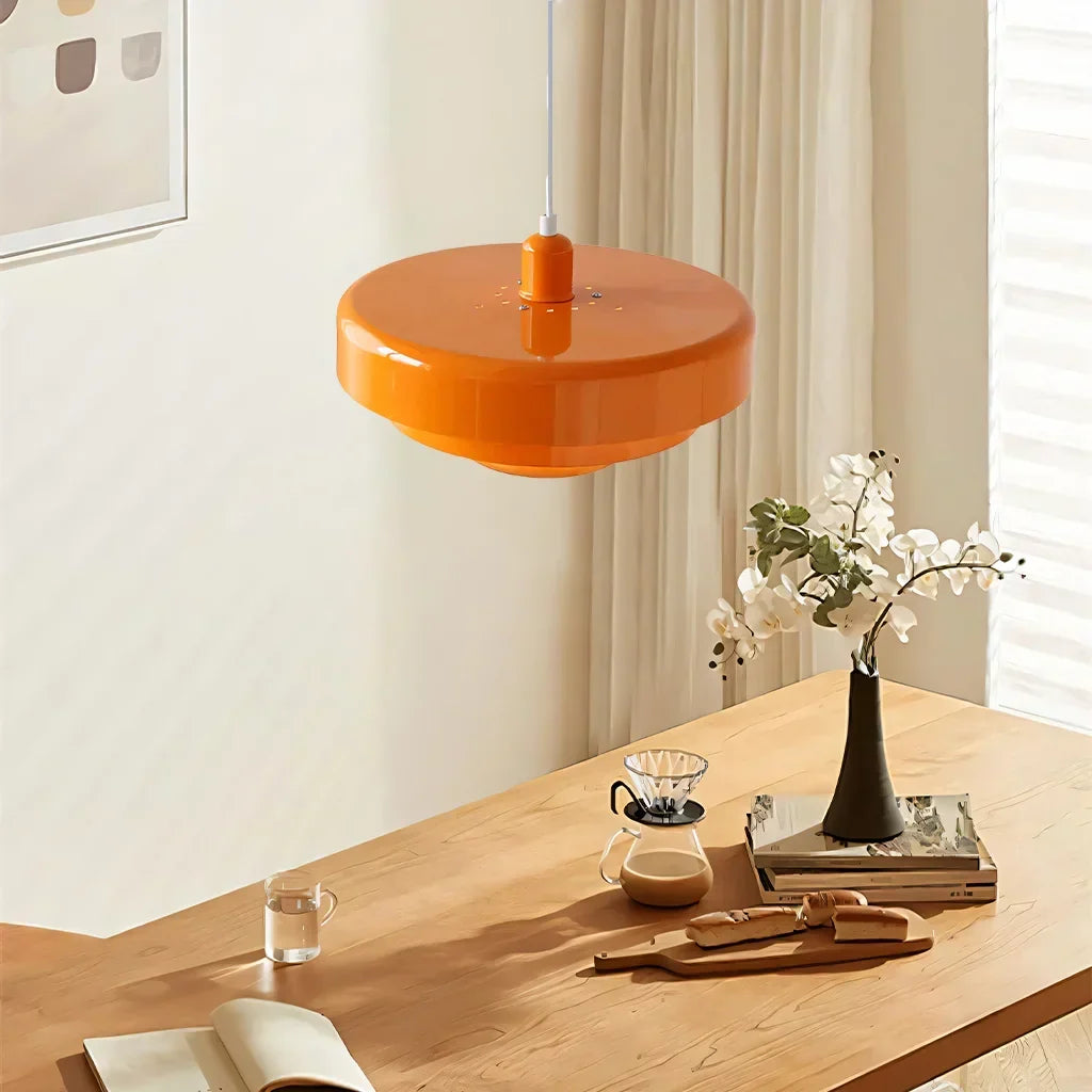 Hind Bauhaus Triple Layer Disc Pendant Light - Modern Macaron Design