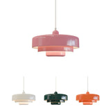 Hind Bauhaus Triple Layer Disc Pendant Light - Modern Macaron Design