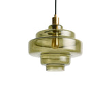 Valenra Macaron Orange Glass Pendant Light | Mid-Century Tiered Lamp