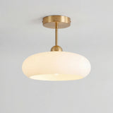 Veda Bauhaus Round Ceiling Light - Mid-Century Modern Flush Mount