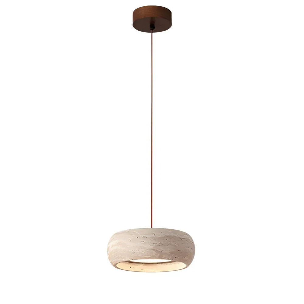 Yannick Wabi Sabi Travertine Pendant Light | Natural Stone Dining Lamp