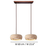 Yannick Wabi Sabi Travertine Pendant Light | Natural Stone Dining Lamp