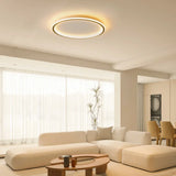 Zev Modern Round Hollow LED Ceiling Light - Minimalist Flush Mount