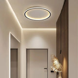 Zev Modern Round Hollow LED Ceiling Light - Minimalist Flush Mount