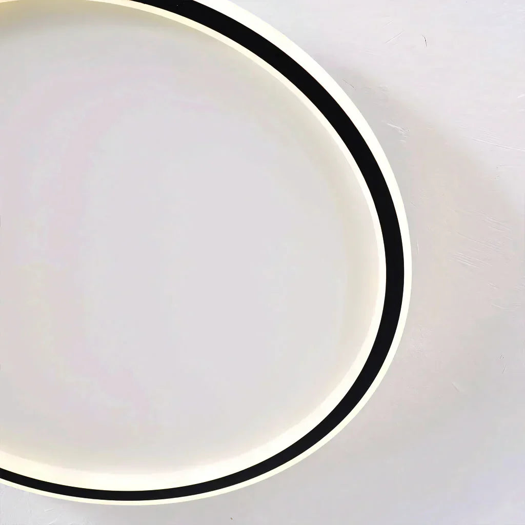 Zev Modern Round Hollow LED Ceiling Light - Minimalist Flush Mount