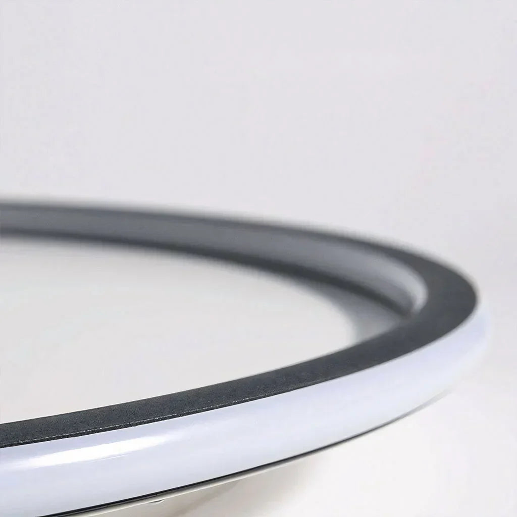 Zev Modern Round Hollow LED Ceiling Light - Minimalist Flush Mount