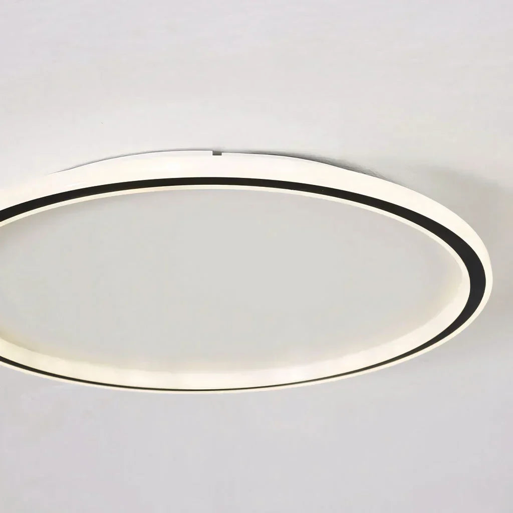 Zev Modern Round Hollow LED Ceiling Light - Minimalist Flush Mount