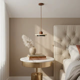 Zola Natural Travertine Pendant Light - Retro Wabi-Sabi LED Ceiling Lamp