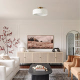 Zora Minimalist Porcelain Ceiling Light | Scandinavian Flush Mount