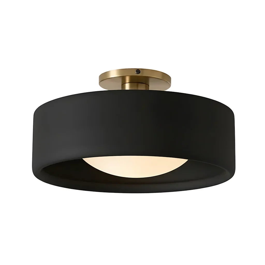 Zora Minimalist Porcelain Ceiling Light | Scandinavian Flush Mount