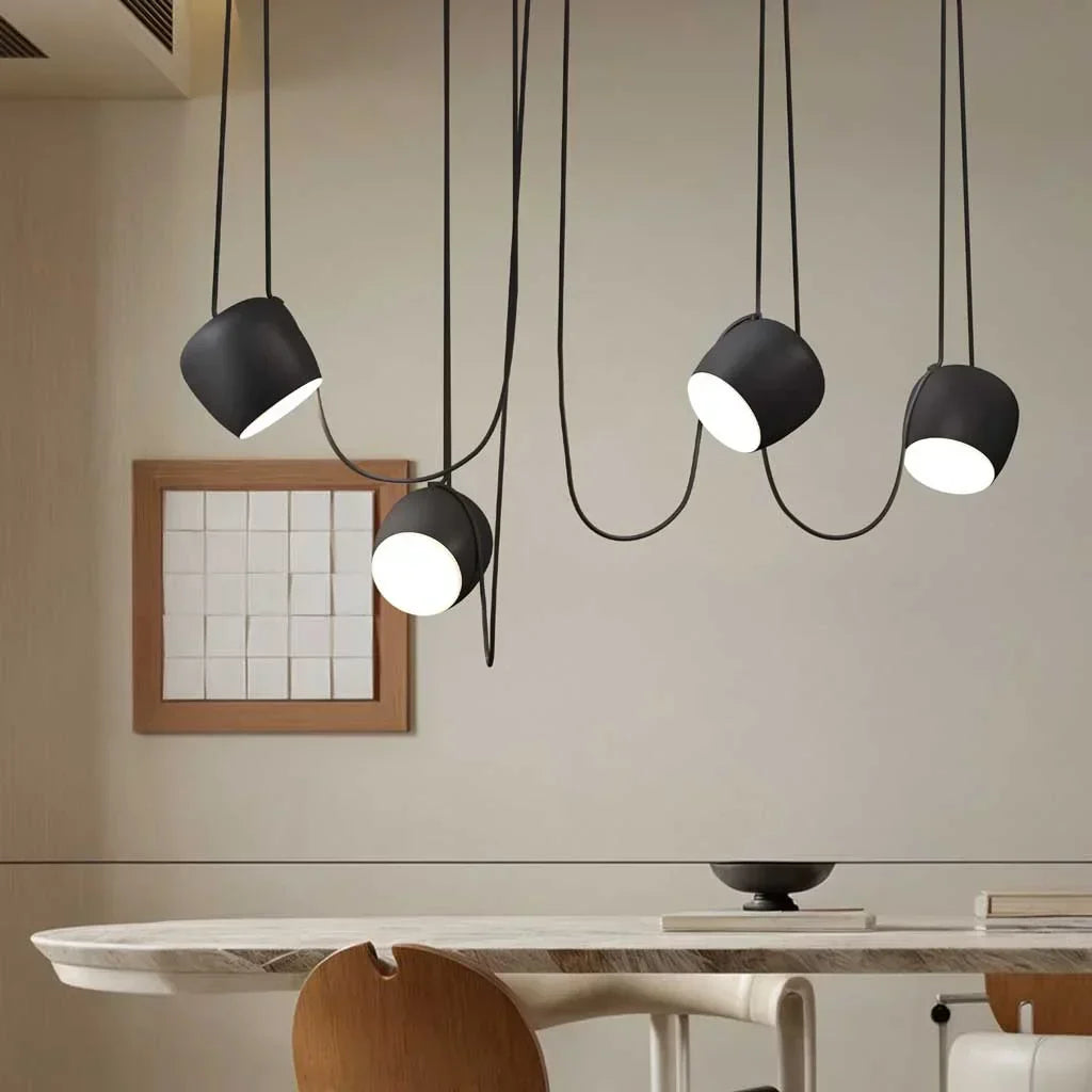Torv Modern Multi-Light Dimmable Pendant Lamp - Nordic Style Chandelier