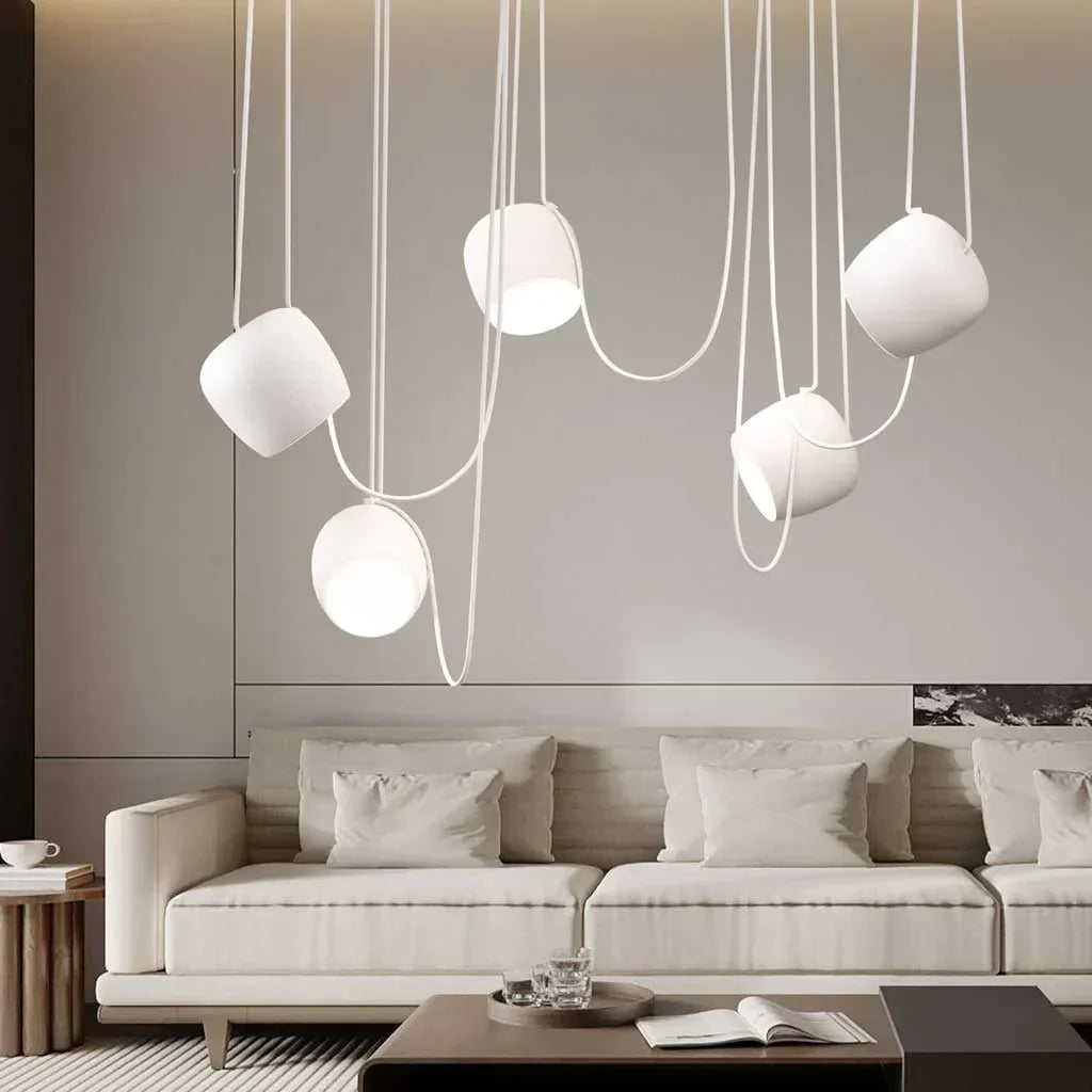 Torv Modern Multi-Light Dimmable Pendant Lamp - Nordic Style Chandelier