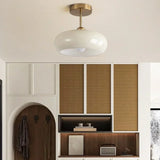 Veda Bauhaus Round Ceiling Light - Mid-Century Modern Flush Mount