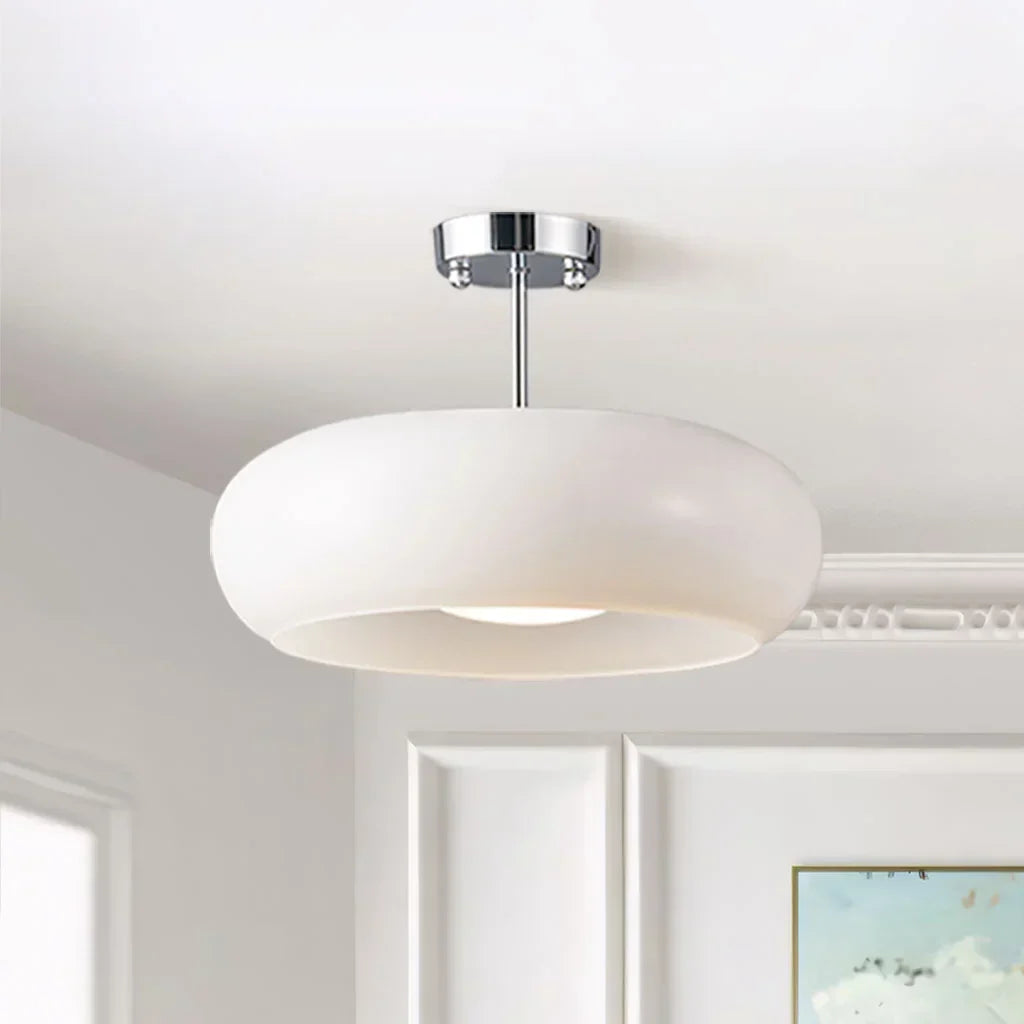 Veda Bauhaus Round Ceiling Light - Mid-Century Modern Flush Mount