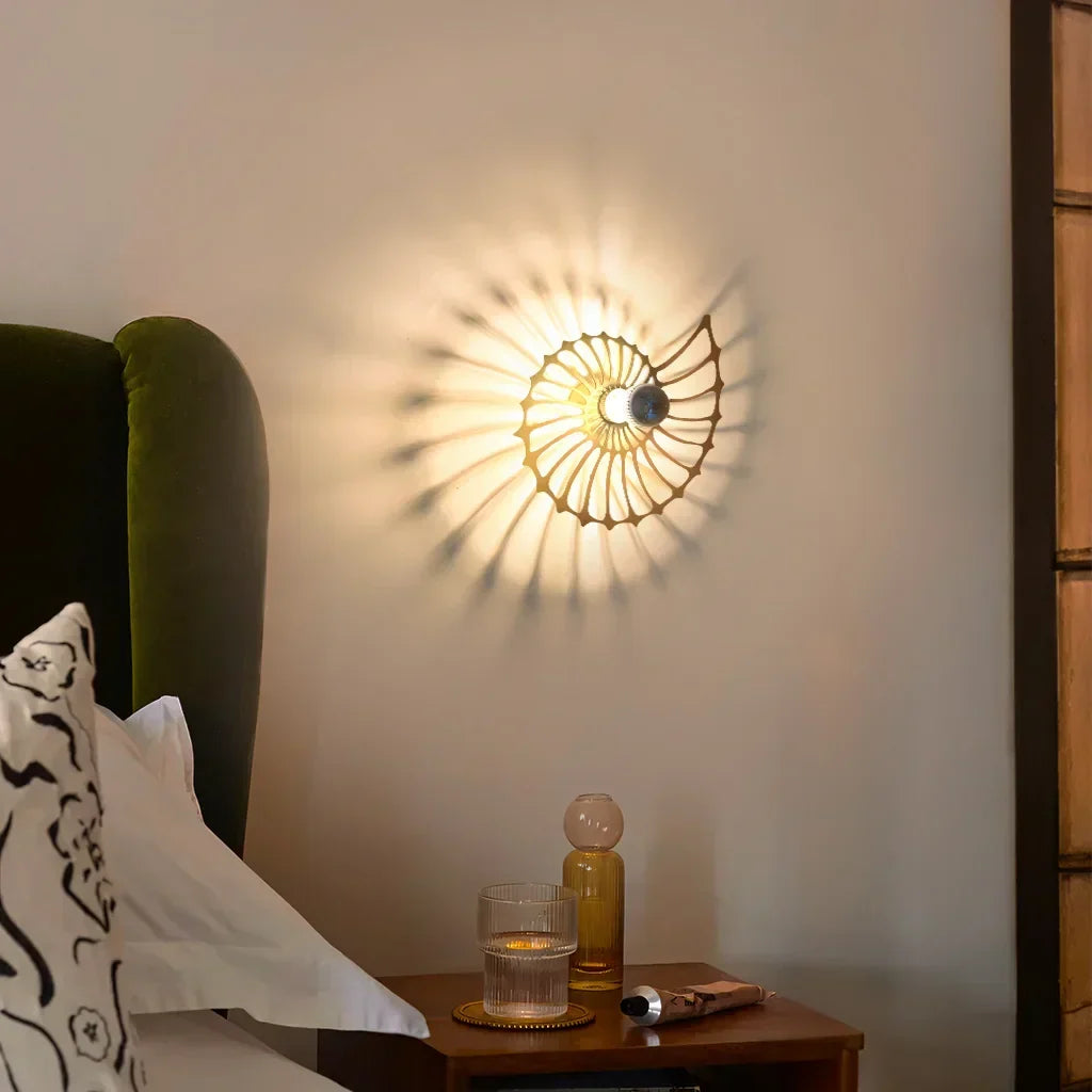 Aegir Nautilus Decorative LED Wall Lamp - Modern Luxury Spiral Sconce
