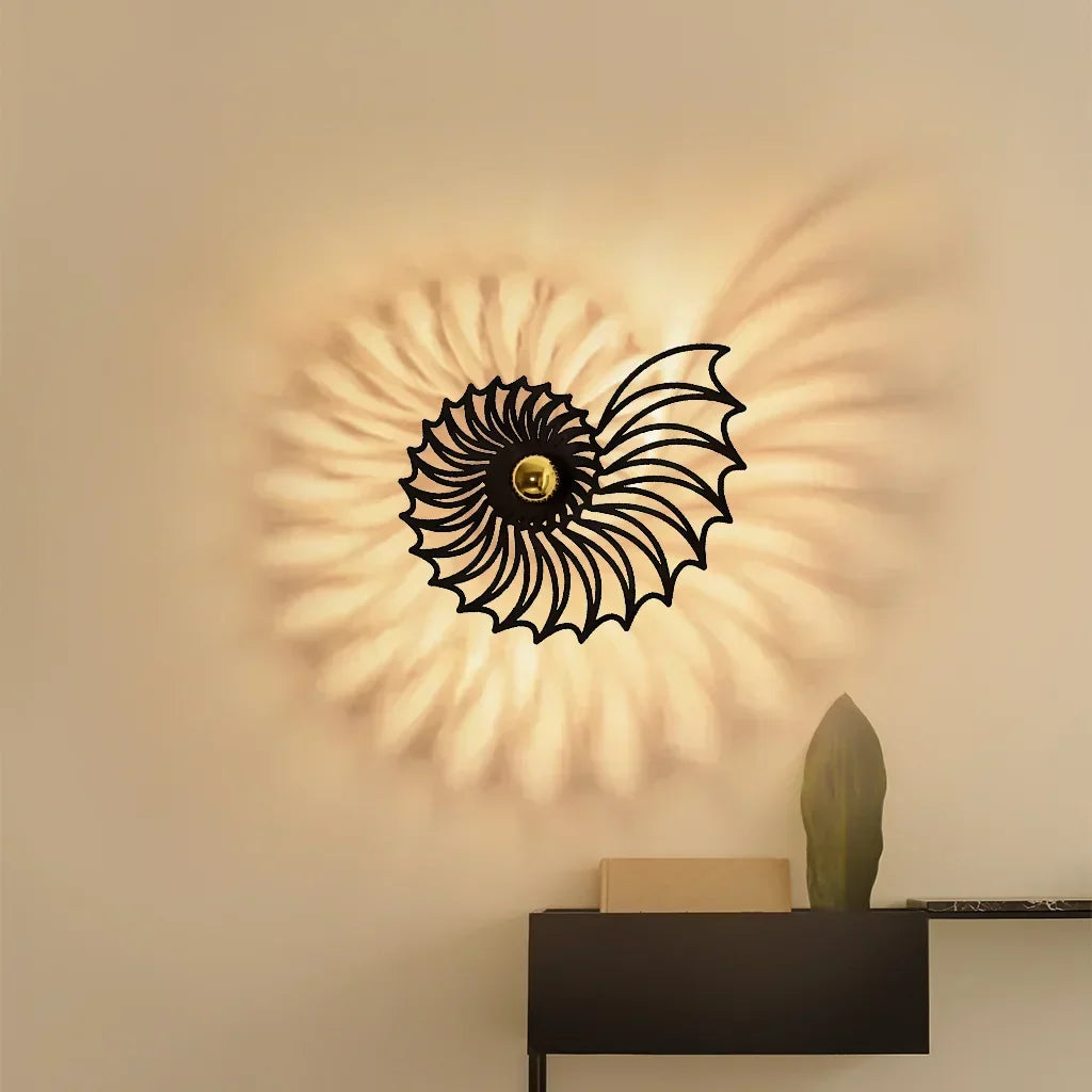 Aegir Nautilus Decorative LED Wall Lamp - Modern Luxury Spiral Sconce