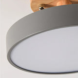 Eir Macaron Round Wood Grain Ceiling Lamp | Modern Nordic Flush Mount