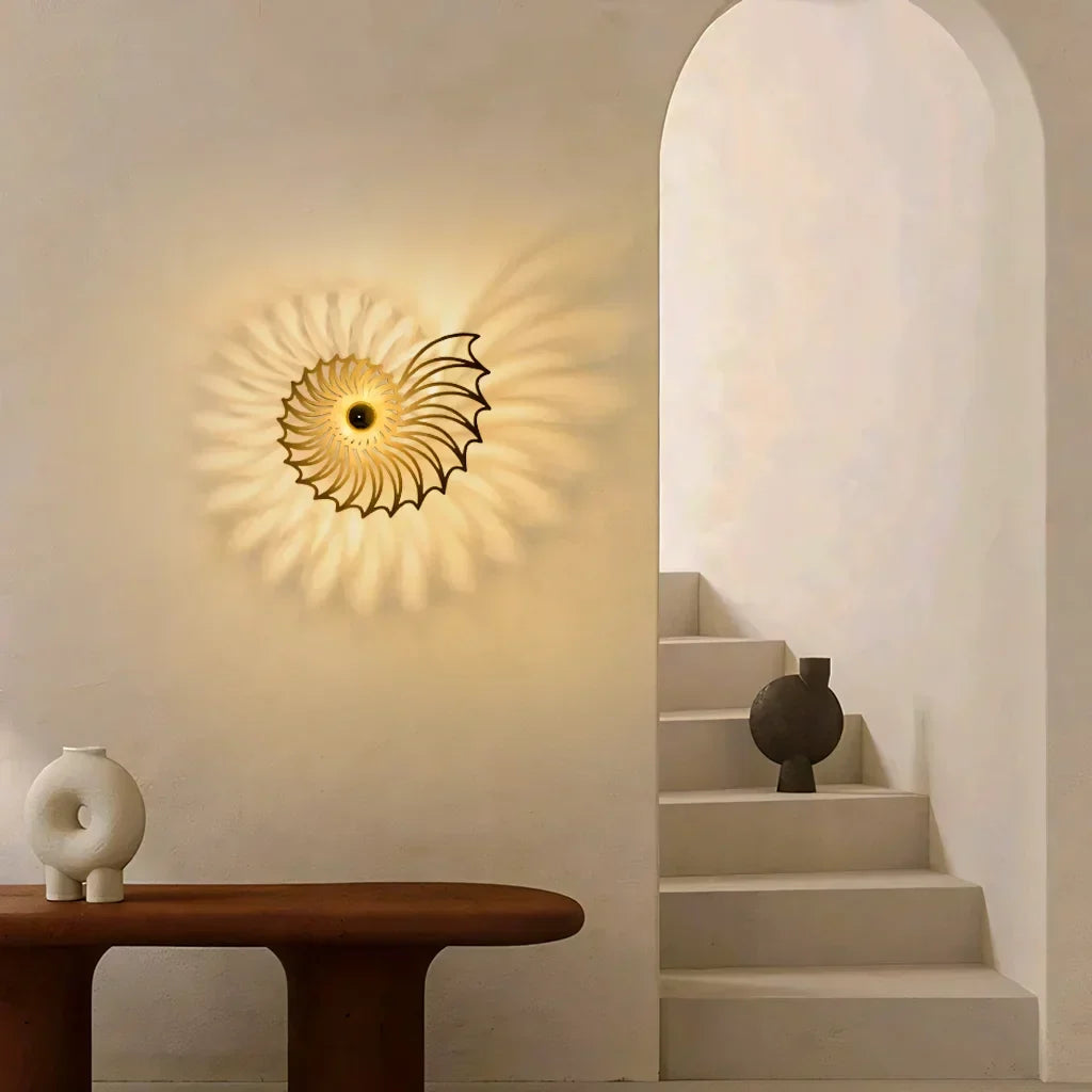 Aegir Nautilus Decorative LED Wall Lamp - Modern Luxury Spiral Sconce