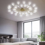 Connoly Modern Spiral Sputnik Ceiling Light - LED Flush Mount Chandelier