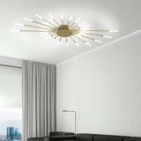 Connoly Modern Spiral Sputnik Ceiling Light - LED Flush Mount Chandelier