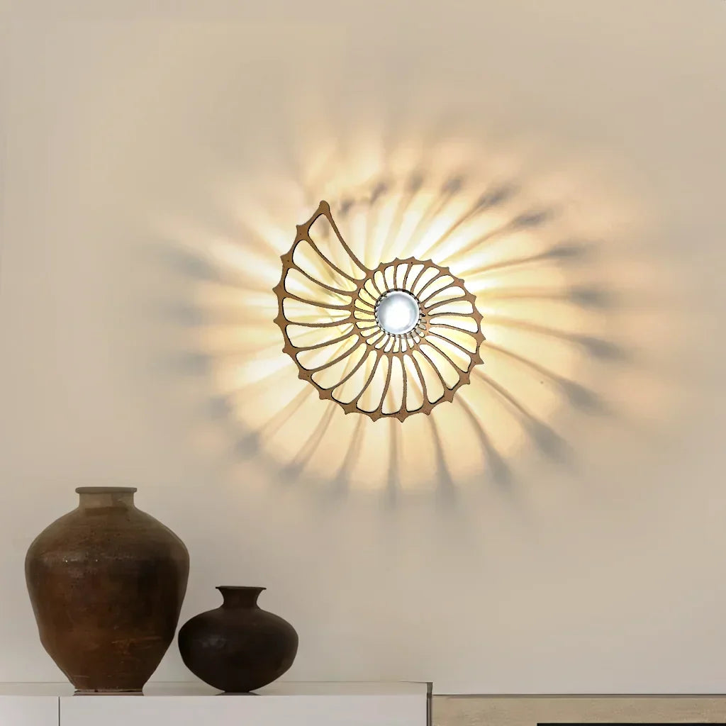 Aegir Nautilus Decorative LED Wall Lamp - Modern Luxury Spiral Sconce