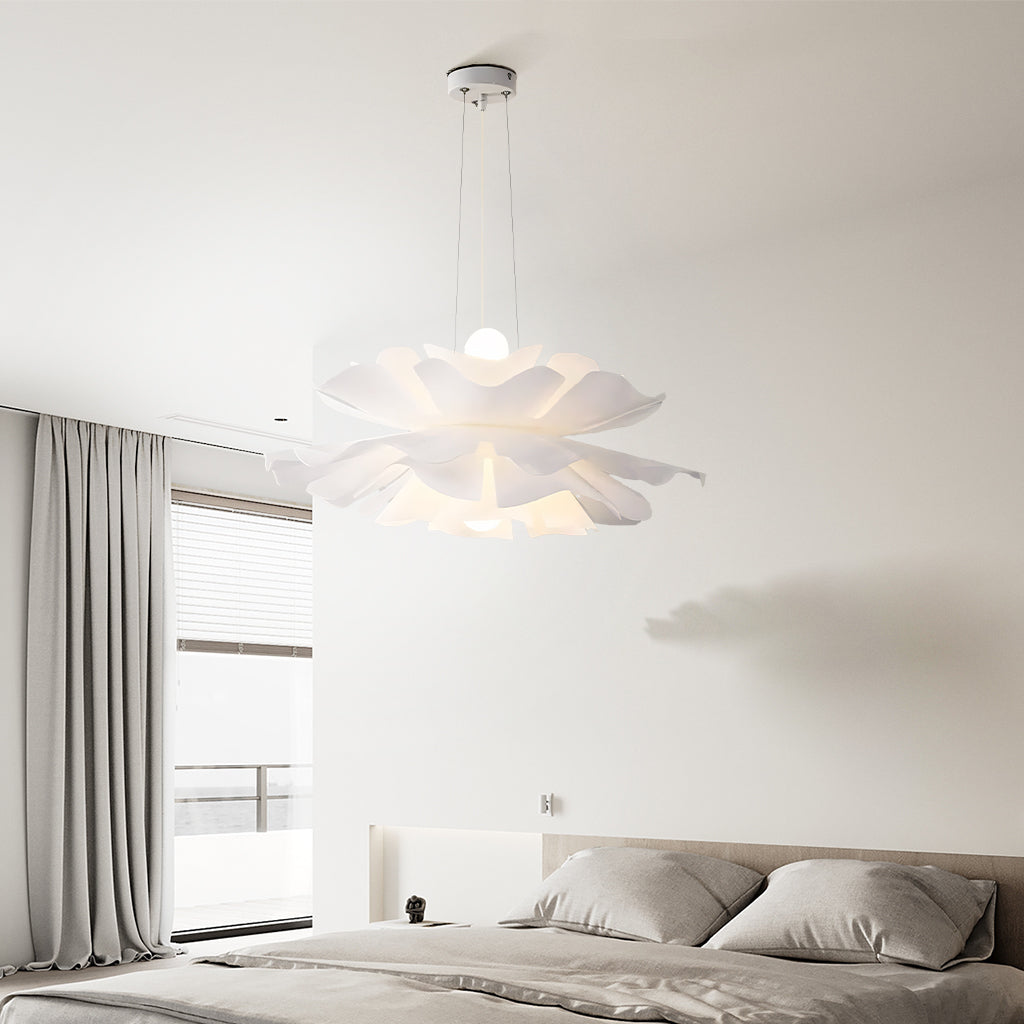 Nordic Lotus Flower Pendant Light - Modern Elegant Floral Chandelier
