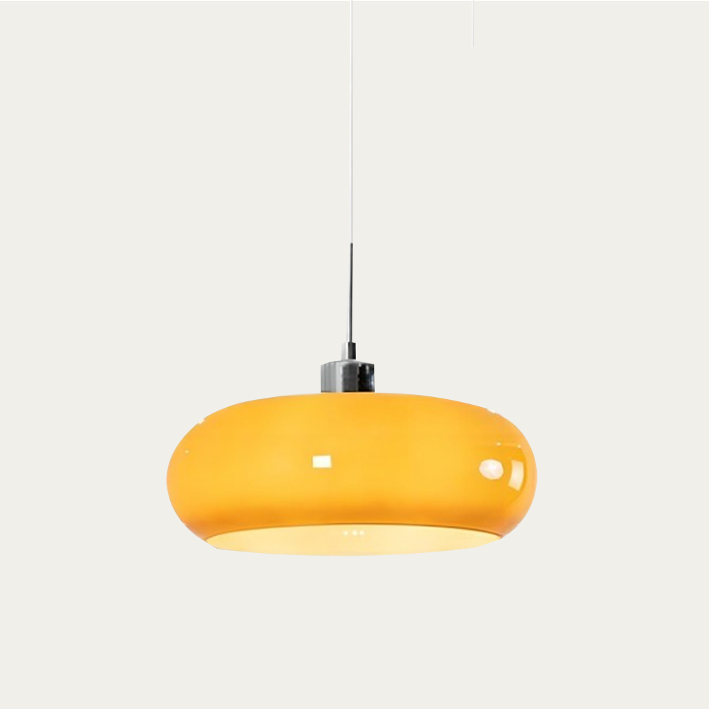 Kieran Bauhaus Glass Pendant Light | Modern Mid-Century Hanging Lamp