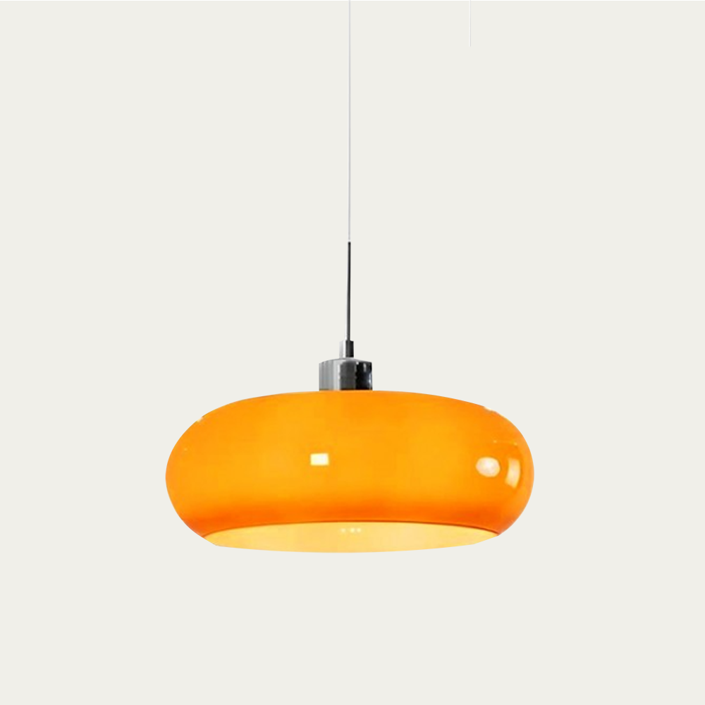 Kieran Bauhaus Glass Pendant Light | Modern Mid-Century Hanging Lamp