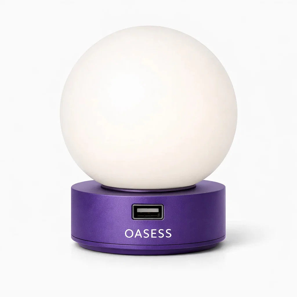 Orange OASESS Sphere USB Table Lamp
