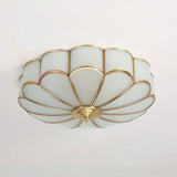 Eros Art Deco Flower Ceiling Light - Luxury Floral Flush Mount Chandelier