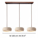 Yannick Wabi Sabi Travertine Pendant Light | Natural Stone Dining Lamp
