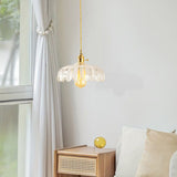 Dorian Vintage Tulip Glass Pendant Light | Floral Petal Hanging Lamp