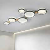 Alina Macaron Circle Array LED Ceiling Light - Modern Minimalist Flush Mount
