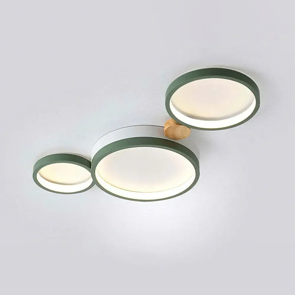 Alina Macaron Circle Array LED Ceiling Light - Modern Minimalist Flush Mount