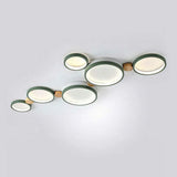 Alina Macaron Circle Array LED Ceiling Light - Modern Minimalist Flush Mount